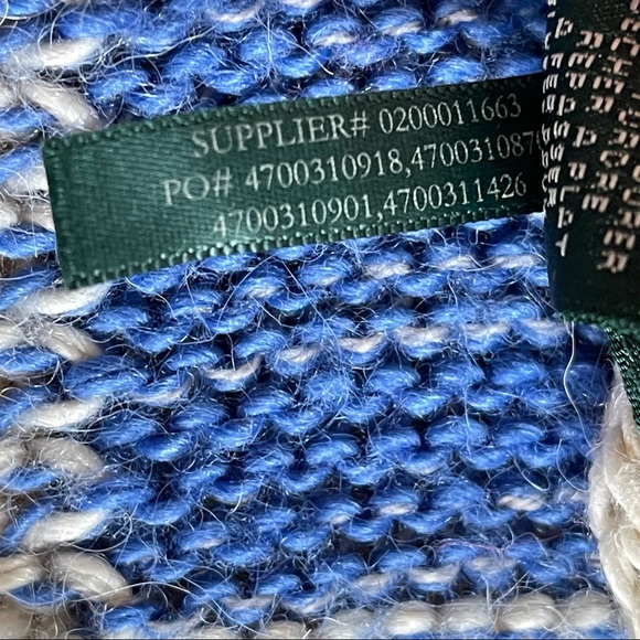 Lauren Ralph Lauren Southwestern Inspired Blanket Draped Cardigan Sweater S/M - Picture 12 of 13